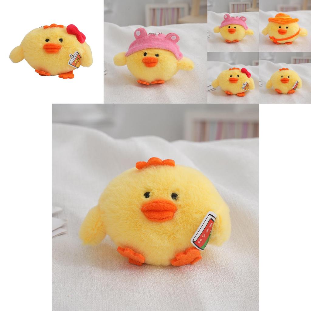 Adorable Plush Chicken Bag Charm Cute Keychain Soft Toy Perfect Birthday Gift