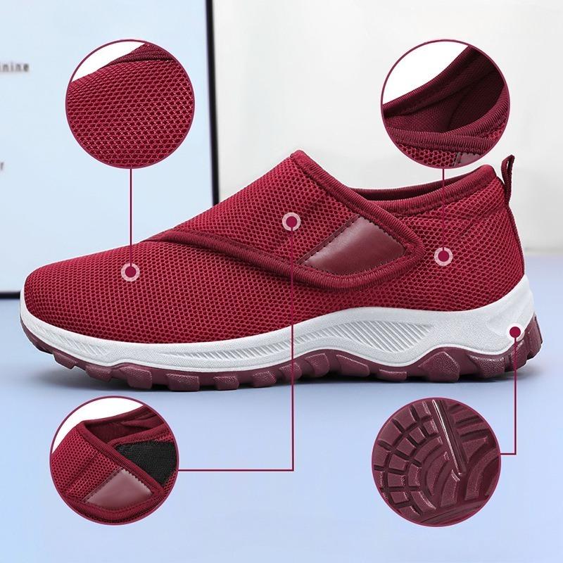 Einzelschuhe, Atmungsaktive Damen-Freizeitschuhe für den Herbst, Klettverschluss-Schuhe, Einzelschuhe