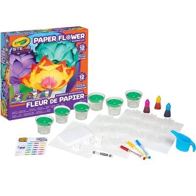 CRAYOLA Magical Paper Flower Science Kit (747409) - Authentic Product - Suitable for Boys and Girls - Develops Observation Skills