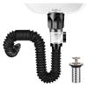 Sink Drain Pipe Expandable Flexible Odorless Leakage Proof Universal Basin Drainage Pipe for Bathroom Kitchen