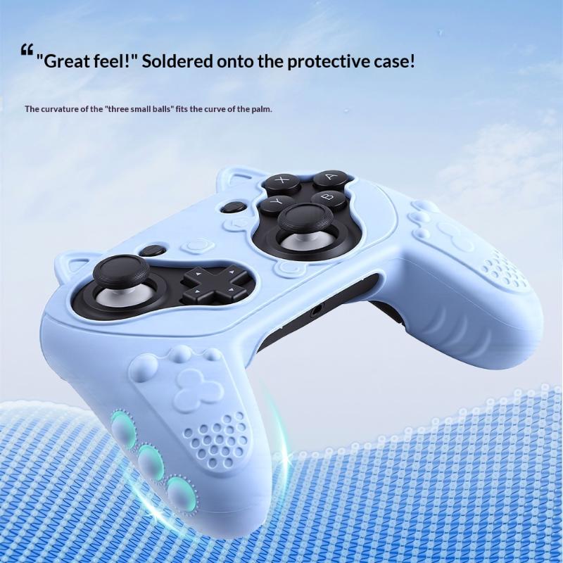 Silikon-Schutzhülle für Switch 2 Pro Controller Mit Daumenkappen Anti-Rutsch-Skin-Abdeckung Für Switch 2 Pro Gaming-Zubehör