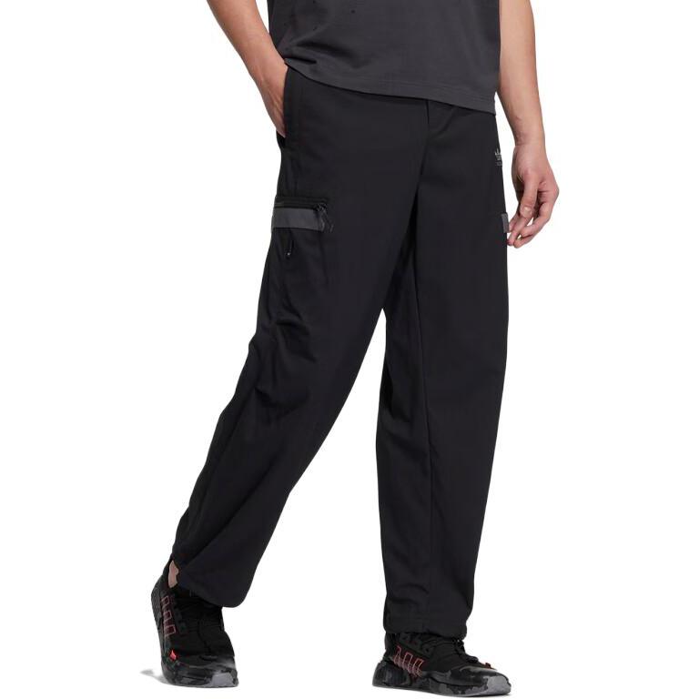 Men's Pants Adidas Originals Knitted Sweatpants Men's Black Moderate Straight Fit Pants