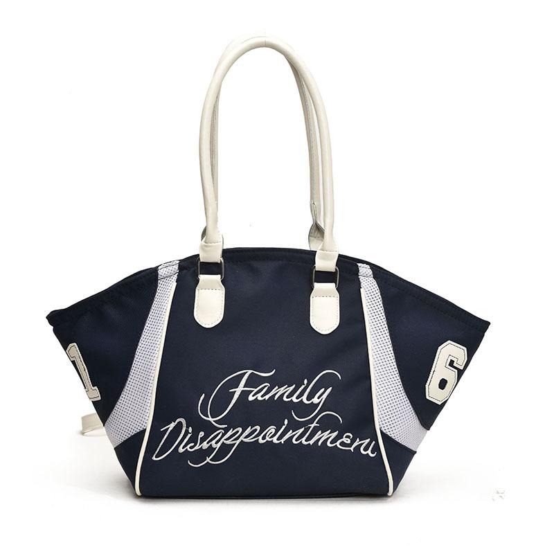2025 new niche design letter versatile portable tote bag leisure commuting shoulder handbag wholesale