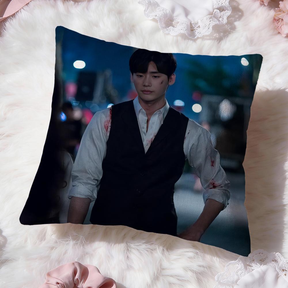 Actor L-Lee Jong S-Suk Cushion Cover Premium Comfort Reversible Pillow Cove -Two in One Design for Any Room & Car Interior