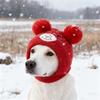 Holiday Dog Hat Warm Thicken Weave Knitted Hat For Small to Large Animals Party Indoor Use