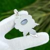 Sisters Day Deal Blue Lace Agate Gemstone Mother Pendant Jewelry Sterling Silver