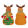 Cute Wall Mounted Felt Christmas Tree Advent Calendar with Easy Setup