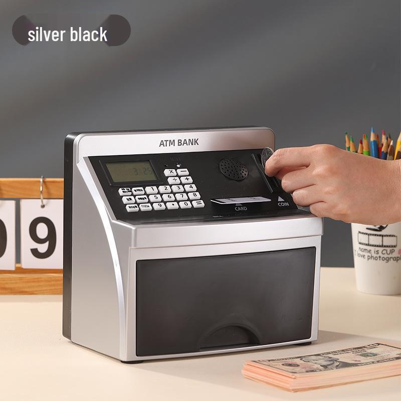 

Детский банкомат Копилка: Защищенный паролем сейф для мальчиков и девочек EUR