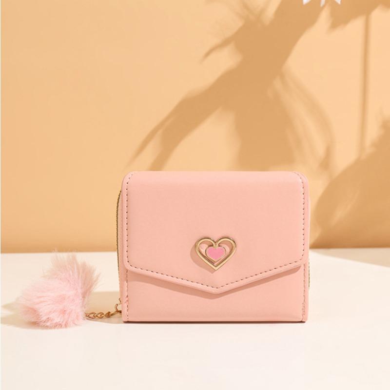 New personalized fashion women's short wallet wallet wallet heart-shaped women's short bag change bag card bag one piece