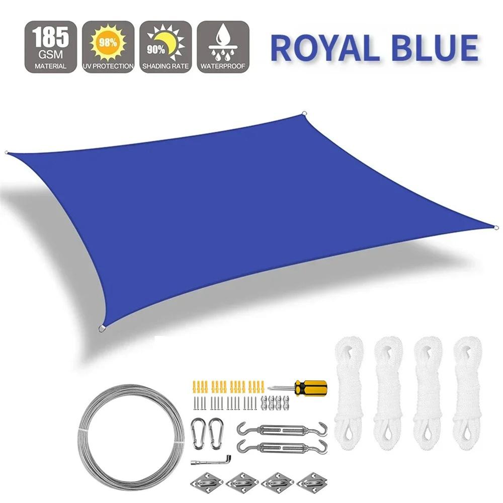 Blok UV Voděodolná Stínící plachta Sluneční přístřešek Stříška Bazén Obdélník Čtverec Markýza Stínění Pro Zahradu Terasu Zahrádku Auto