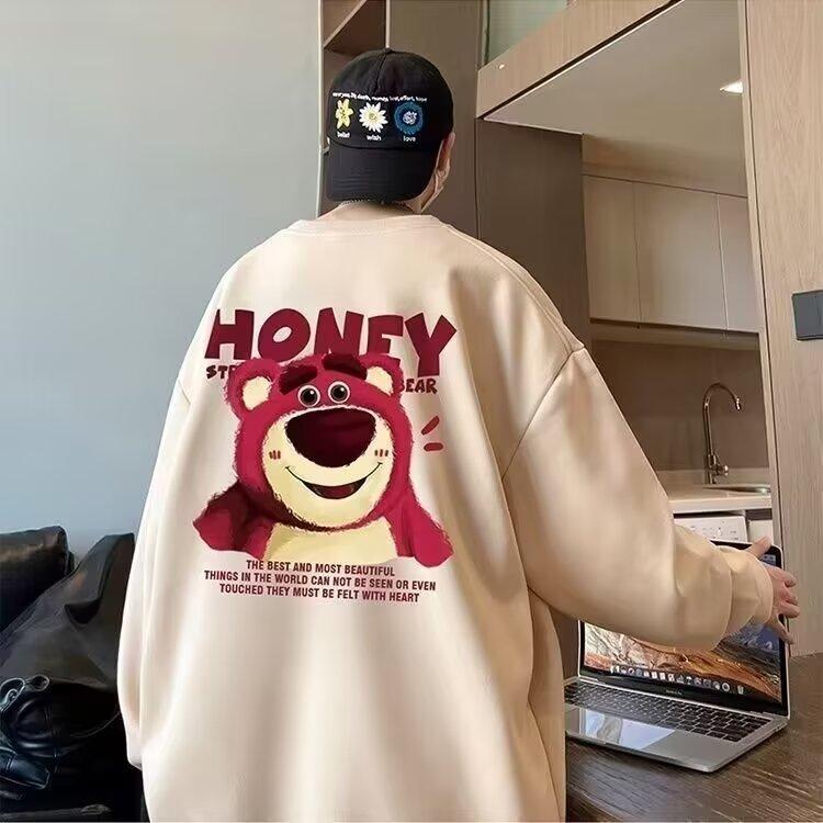 

Напечатанный свитер осень-зима мужской круглый вырез свободный топ шикарный гонконгский стиль модный 5XL абрикосовый