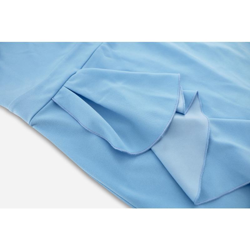 Dámské Sexy Obepínající Boky Štíhlé Stojáček Bez Rukávů Volánky Rybí Ocas Šaty Šaty