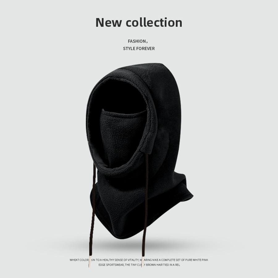 Autumn/Winter Velvet-Lined Windproof Hat & Scarf Combo with Ear Protection