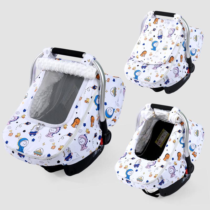 Пылезащитный дышащий чехол-накидка на люльку коляски, ветрозащитная сетка-москитная сетка с окошком, универсальный размер.