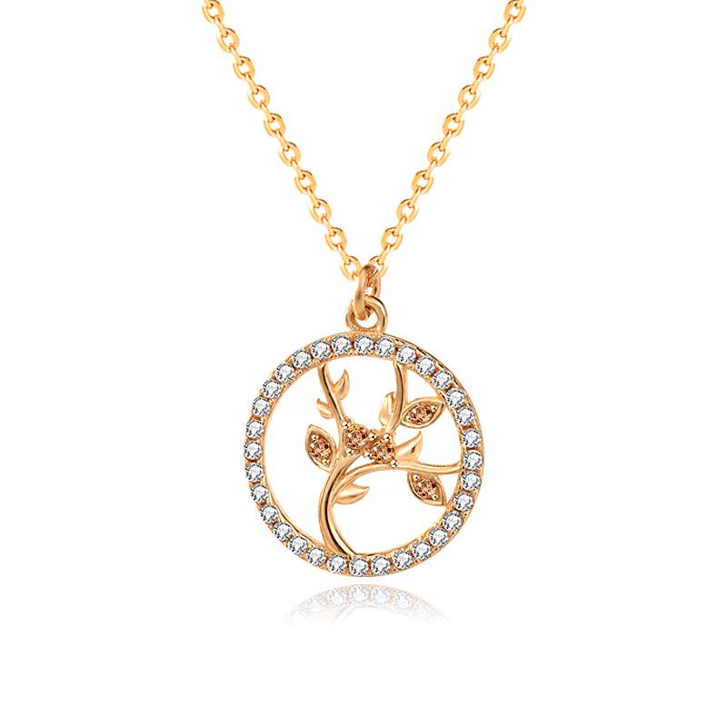 

Tree of Life Necklace - 925 Sterling Silver, Original Design, Mori Style Autumn/Winter Clavicle Choker 925 Sterling Silver