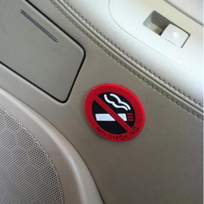 Self Adhesive No Smoking Cigarette Logo Car Sticker Station Vehicle Warning Sign PVC Decal ADM
