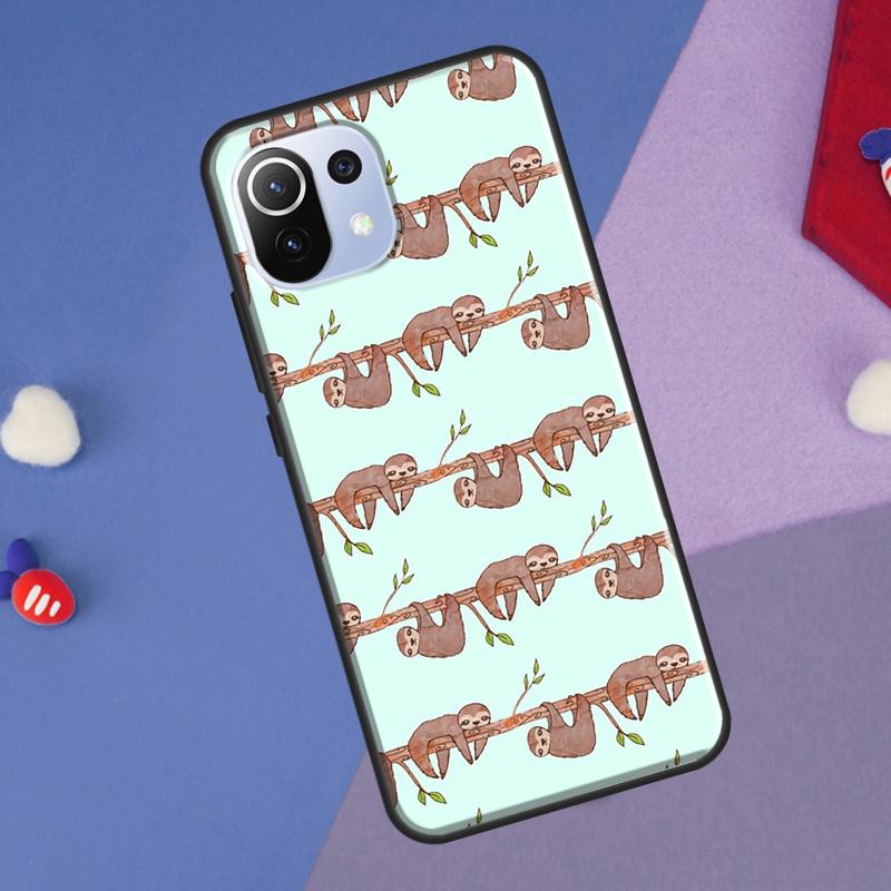 Baby Sloth Cover For Xiaomi 14 Ultra 13 11T 12T 13T 14T Pro POCO X7 X6 Pro X3 X5 F3 F5 M6 F6 Pro Case