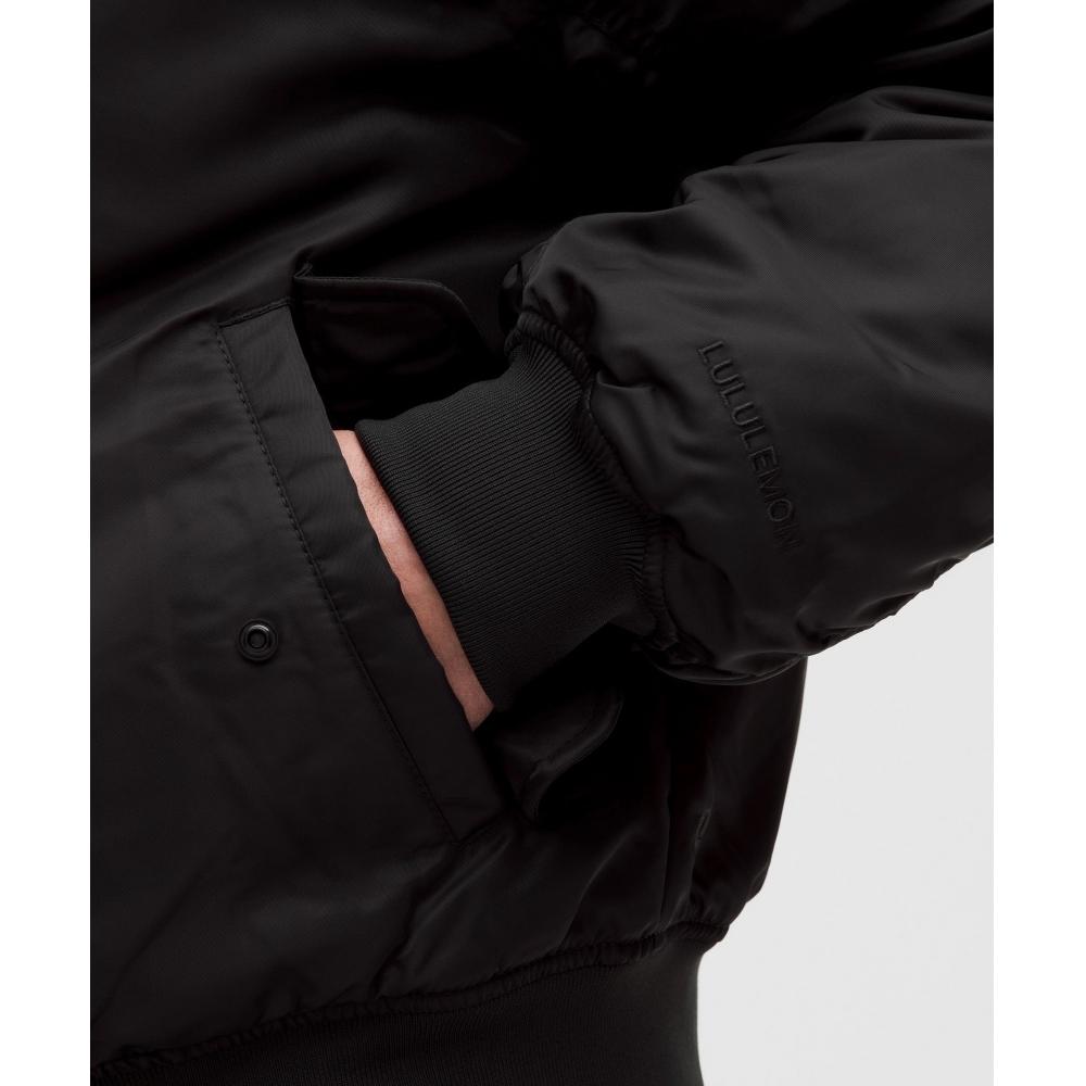 Lululemon Reversible 600 Down Fill Bomber Jacket Black
