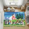 Heidi Alp Cartoon Area Rug Cute Washable Non-Slip Play Mat Cute Anime Floor Carpet for Kids Room Bedroom Living Room Decor
