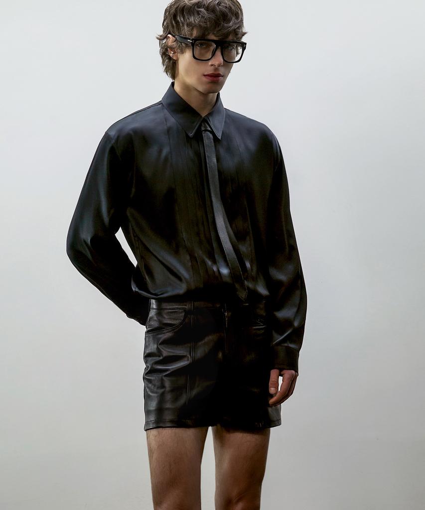 UNTAGE Leather Shorts_Uth-Fp35