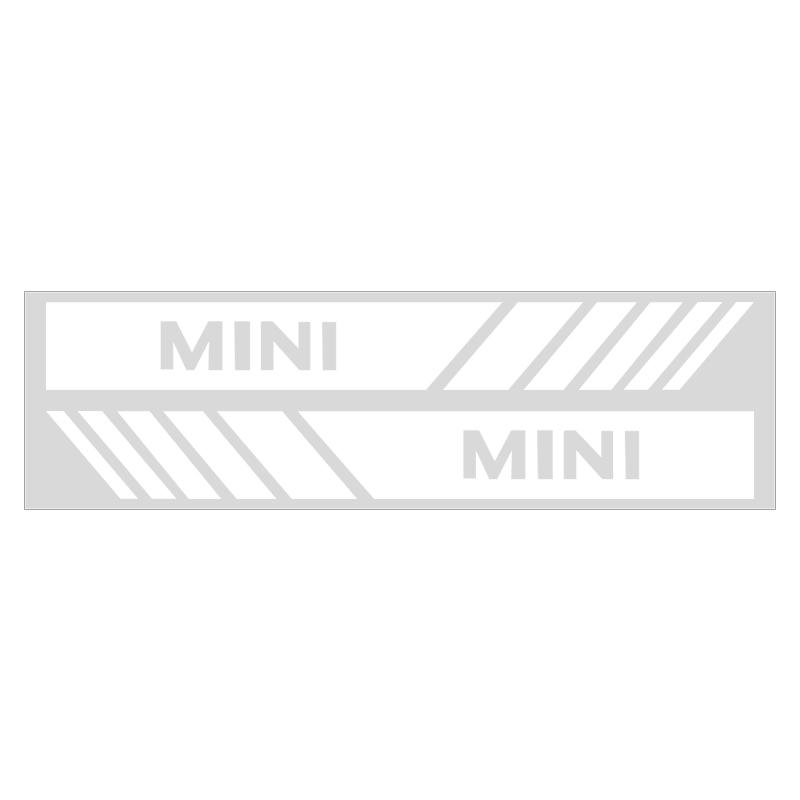 

2pcs Car Rearview Mirror Stickers Side Stripe DIY Decal Car Styling For MINI Cooper R56 Fridge 323 R56 F56 50 60 53 F56 Countryman білий