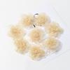 2/5Pcs 8cm Chiffon Fabric Flower For Hair Accessories Artificial Hairpin Accessories Flowers For Dress Wedding Bouquet Decor