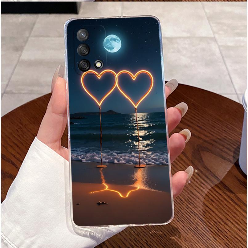 Case For Oppo A74 CPH2219 A95 CPH2365 A74 5G CPH2197 Back Cover Clear Luxury Cute Love Rabbit Funny Soft TPU Silicone Phone Case