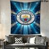 Manchester City Blue Splash Tapestry Wallmounted Fashion Print Gift Atmospheric Background Cloth Home Decor