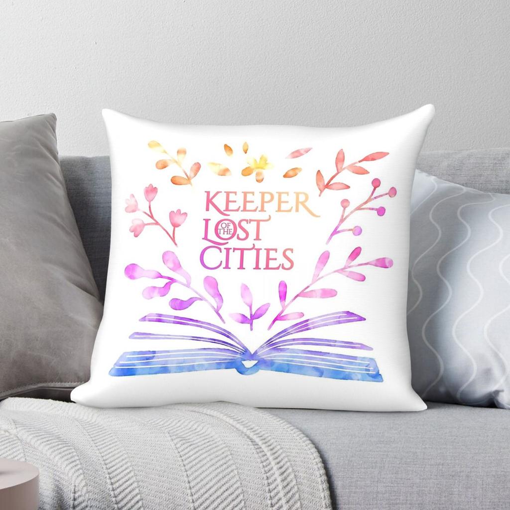Keeper Of The Lost Cities Bookish Pillowcase Polyester Linen Velvet Creative Zip Decor Pillow Case Home Cushion Cover x