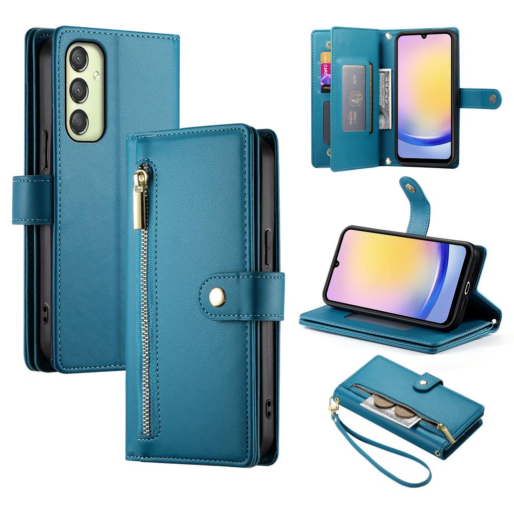 DF-011 For Samsung Galaxy A25 5G (Global) (161.0 X 76.5 X 8.3mm) Leather Case Crossbody Phone Bag
