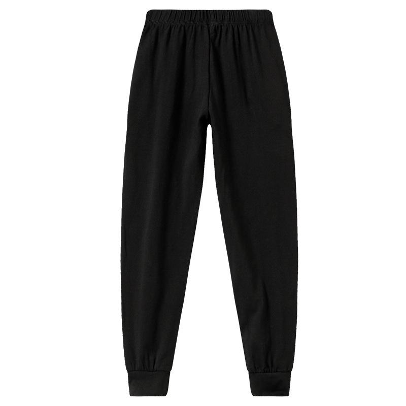 Children's Black Cotton Dance & Gymnastics Pants