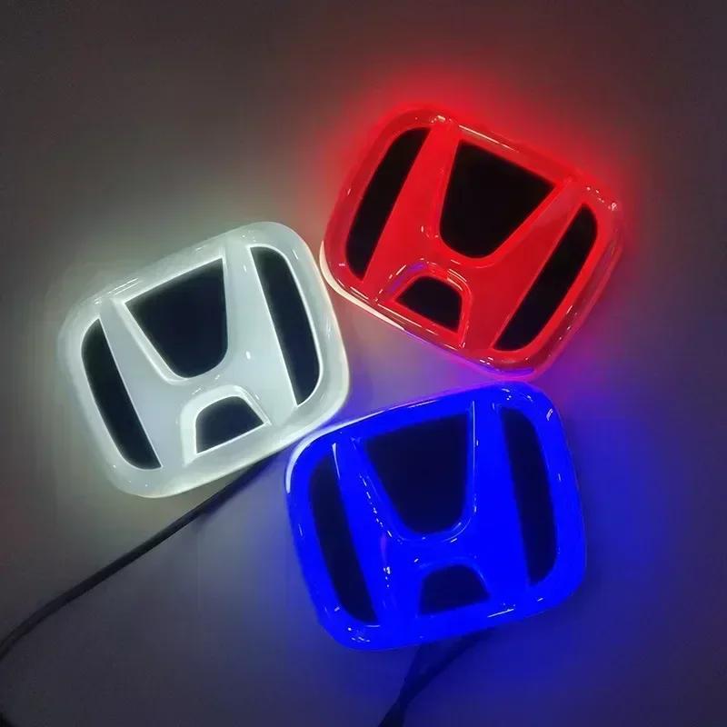 Car Front Grille LED Rear Trunk Emblem Light Badge Sticker for Honda Accord Odyssey CRV Jazz Civic CITY Crosstour Inspire Pilot