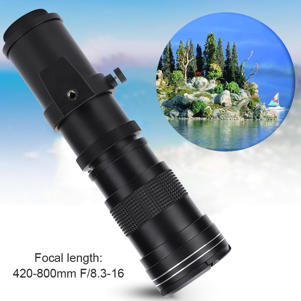 420‑800mm F 8.3‑16 Super Manual Telephoto Zoom Lens For SLR Camera Far Distance Photography