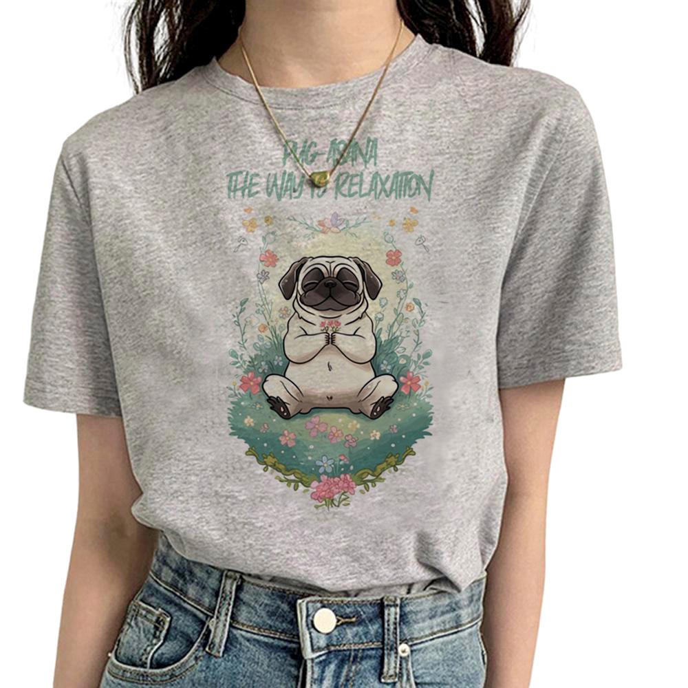 Pug T Shirt Women Funny Summer Streetwear T Shirt feUnisex Streetwear Designer Funny Clothes