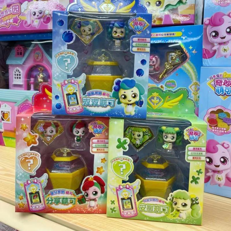 hot Catch Teenieping Shining Stone Set Series Model Figurine Cartoon Anime Girl Play House Toy Cute Room Decoration Birthday toy