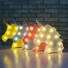 Enchanting Cute Unicorn Head Led Table Lamp Night Light Great For Kids Bedroom Decor