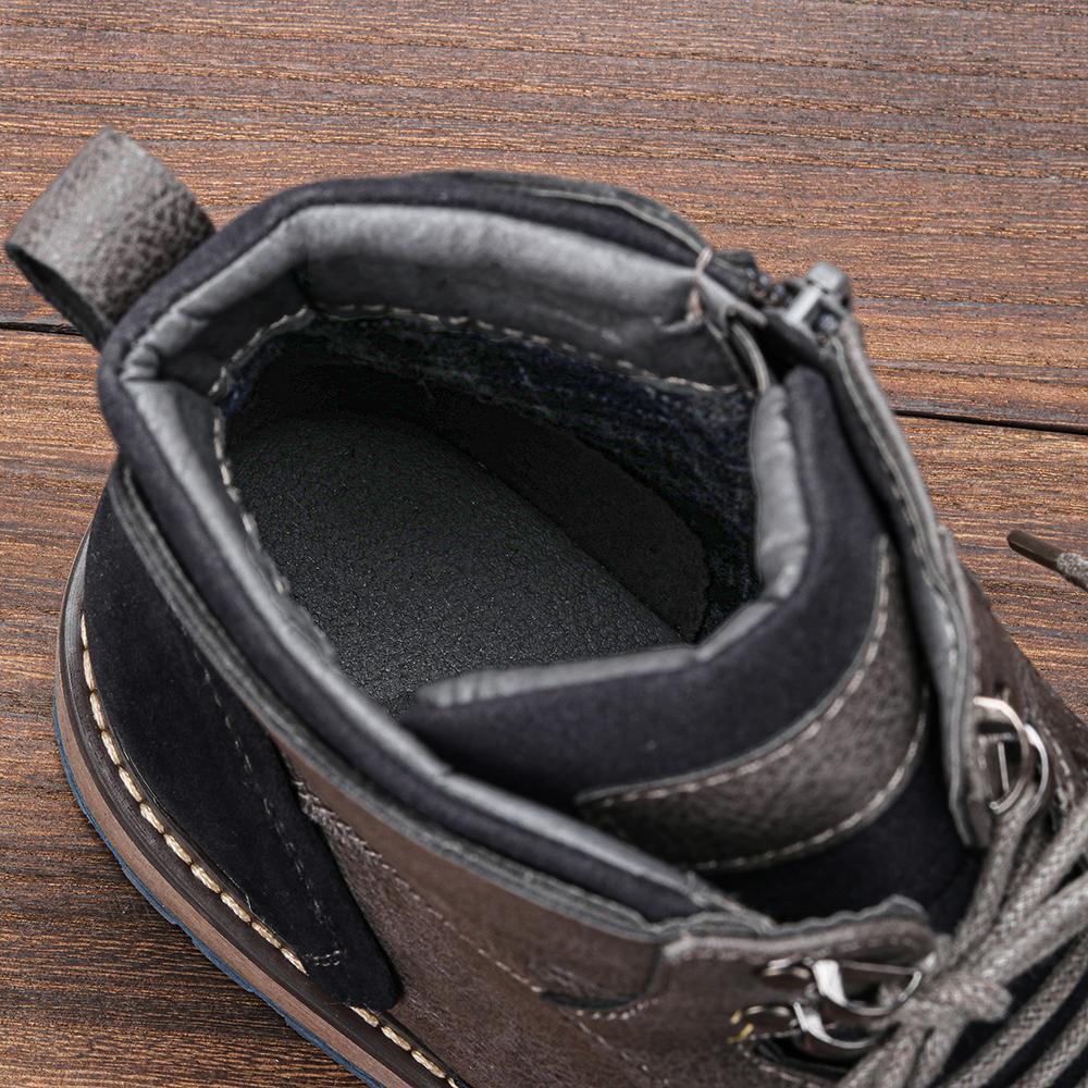 Hohe Martin-Stiefel, Retro Herrenstiefel, Arbeitskleidung, Kurze Stiefel, Herrenschuhe, Übergröße Herrenlederstiefel