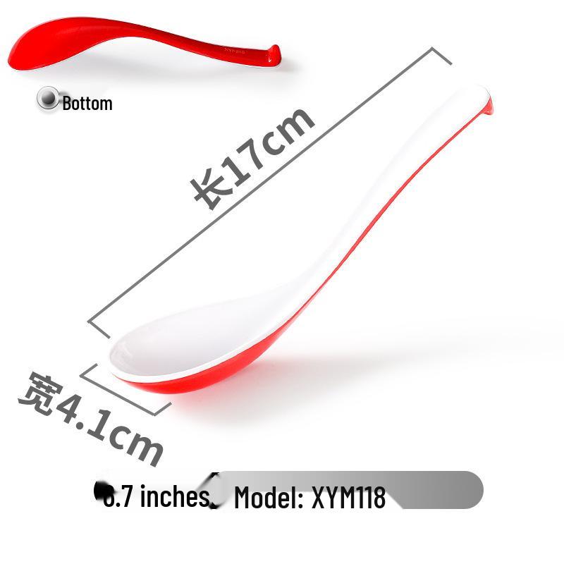 Xiangyuanmei Colorful Melamine Soup Spoon - Restaurant & Hotel Stirring Spoon, Imitation Porcelain, Plastic, for Hot Pot