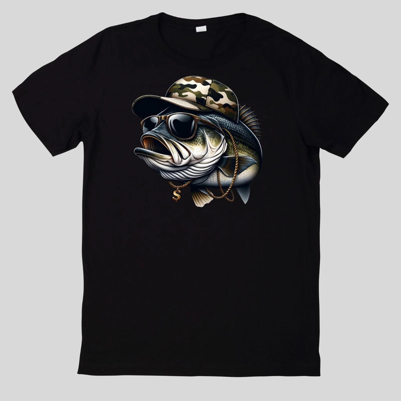 T-Shirt Aquarell Lustiges Bassangeln S