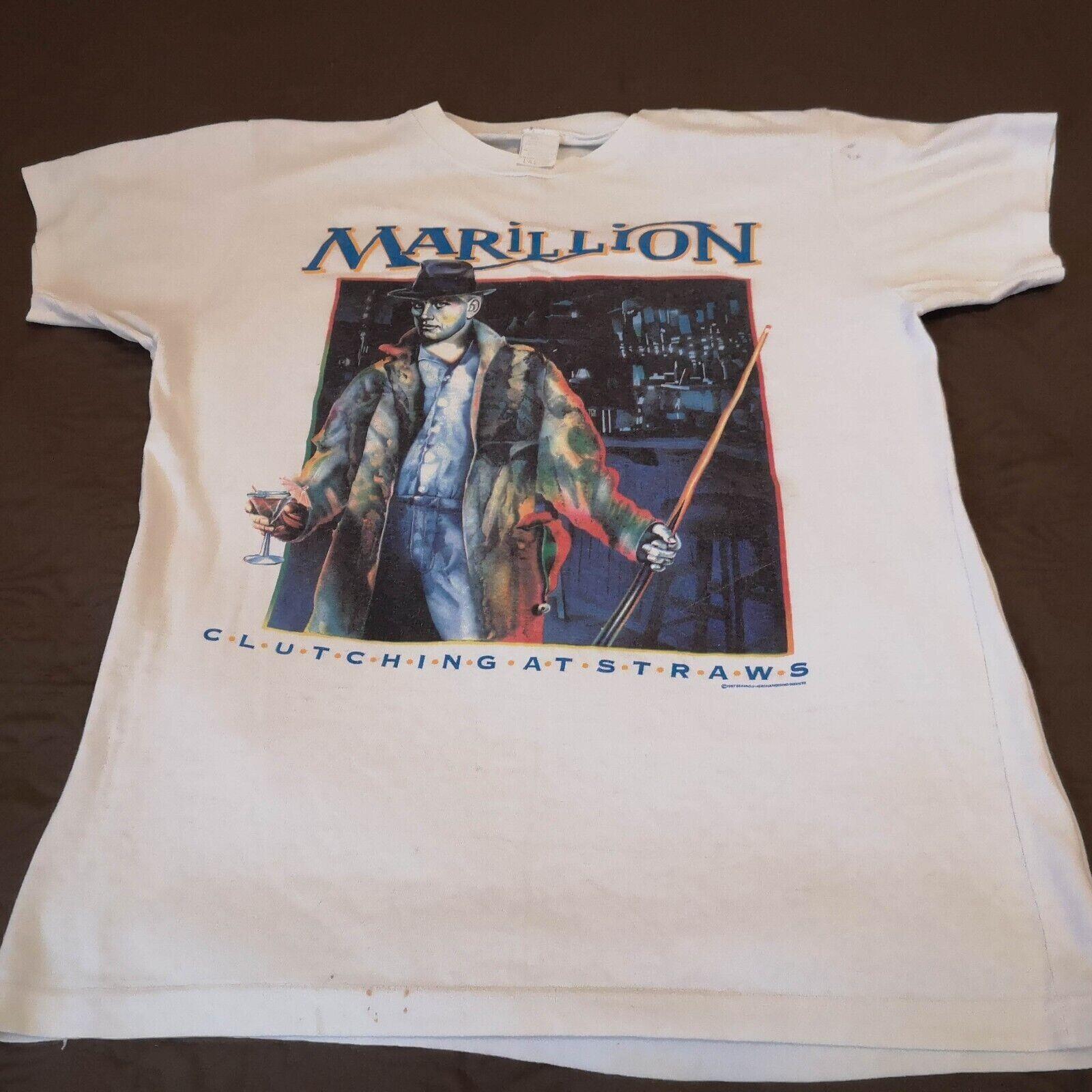 Vintage Marillion T-Shirt 1987-88 Tour Tee WHite Music All size HRL46 S
