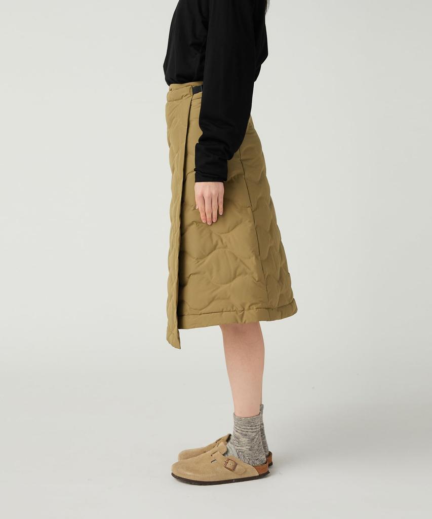 Snow Peak Seamless Quilted Down Wrap Skirt Skirt OLIVE 3 SK-25AW004 Women's Bottoms,