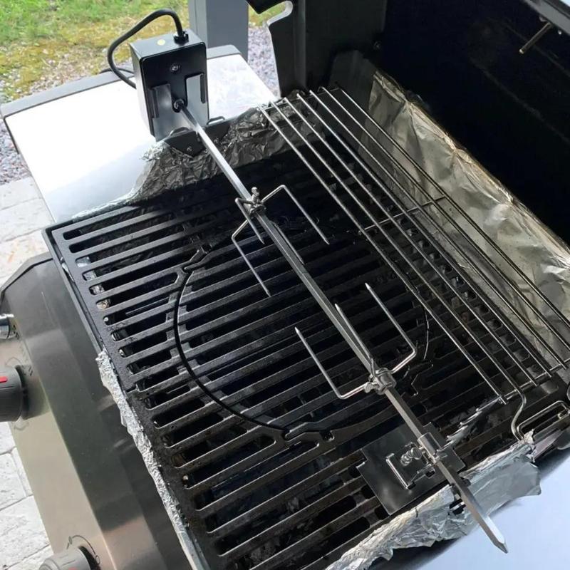 Wysokowydajny Elektryczny Zestaw Rożna do Grillowania w Domu z Silnikiem 120V Zapewnia Równomierne Gotowanie Mięsa za każdym Razem