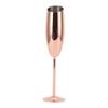 Metal Goblet Rust Proof Discolor Resistant Bevel Mouth Stainless Steel Champagne Glass for Celebration Party Home Gold Plated