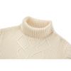 Furina Cashmere Wool Diamond Turtleneck Sweater