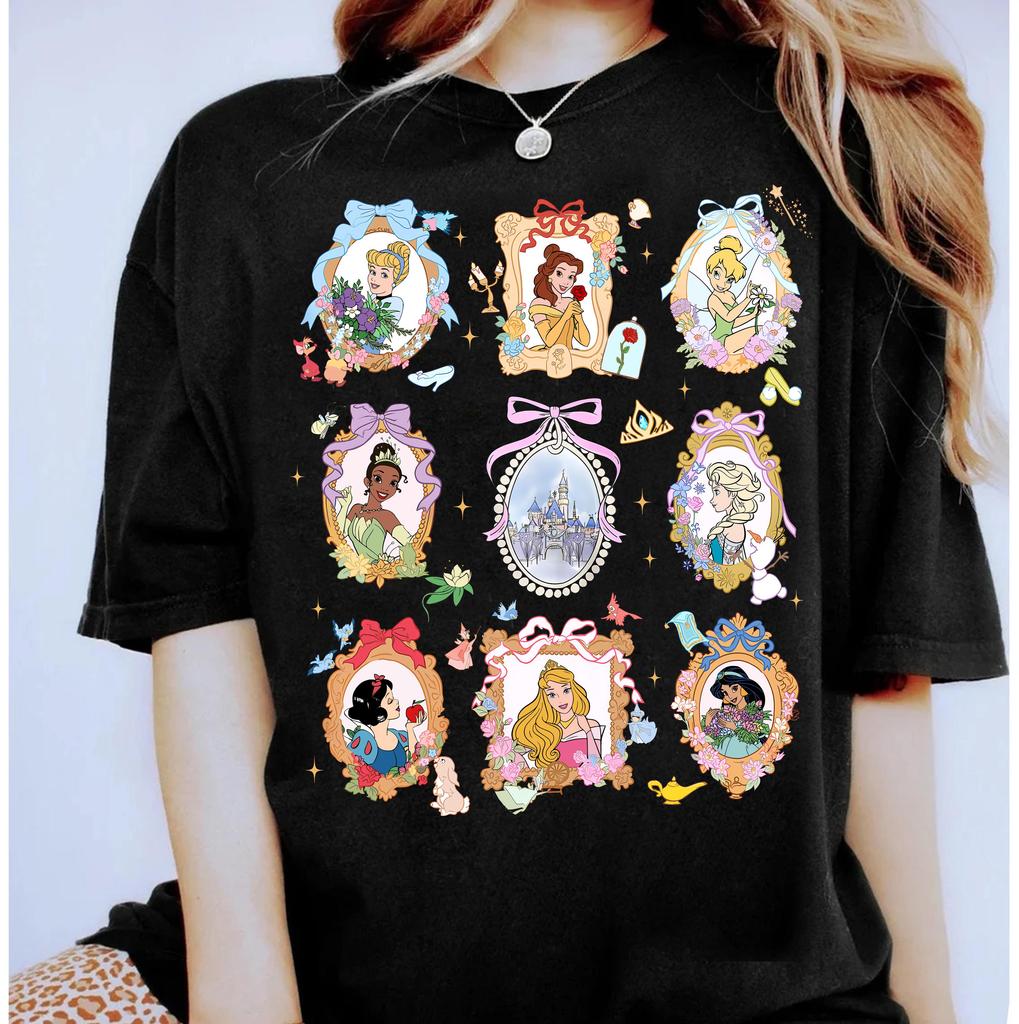 2026 Summer Princess Graphic Tshirt Unisex Unisex Fashion Cotton Quality Casual Loose Short Sleeve Classic Unisex