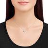 Swarovski Collana Banjo Serie Quadrifoglio Placcata Rodio Donna collana Argento 5076856