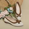 Fashion Spring New Single Shoes Women's Fashion Pointed Shallow Hollow Soft Sole Anti-slip Wear-resistant Low-top Shoes