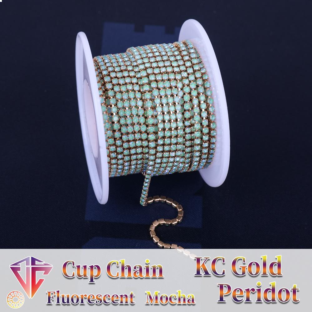Catena ad Artiglio Fluorescente da Boutique Weichen, Catena Mocha Criptata, Trapano Luminoso, Catena di Diamanti Flash, Accessori di Abbigliamento Fai da Te