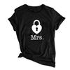 Women Men T-shirt Loose Dress Up Matched Heart Chic Anniversary Couple for Home