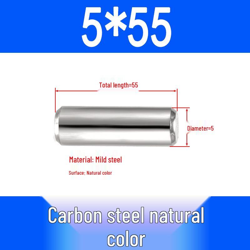 GB119 Iron Cylindrical Positioning Pin - Solid Pin Shaft M3M4M5M6M8M10M12